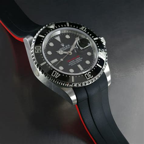 rolex sea dweller strap adjustment|rolex rubber straps.